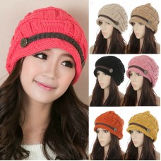 Mujers Winter Cap Ski Spring Slouchy Crochet Hat Beanie Beret Knit Summer  eb-08843476